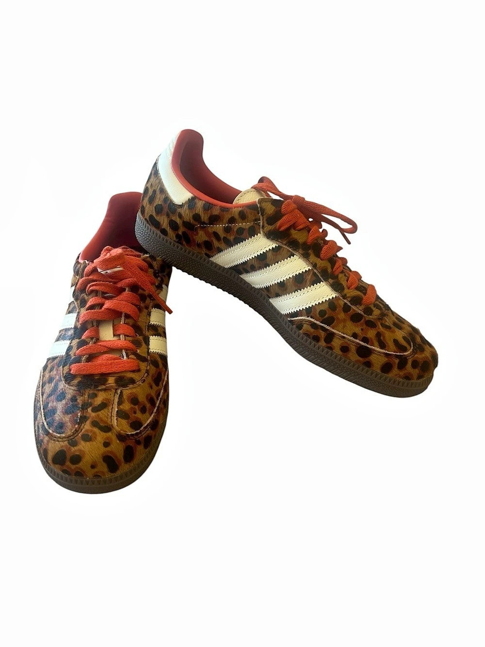 New adidas Samba OG Leopard  Red Leopard Print Sneakers in Brown & Red
